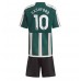 Tanie Strój piłkarski Manchester United Marcus Rashford #10 Koszulka Wyjazdowej dla dziecięce 2023-24 Krótkie Rękawy (+ szorty)